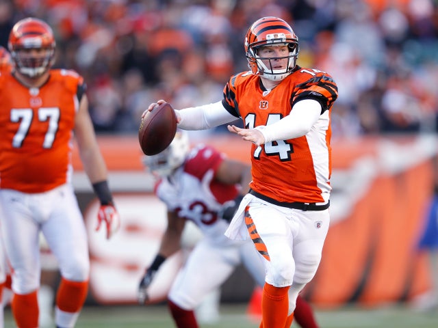 Andy Dalton looks to pass 