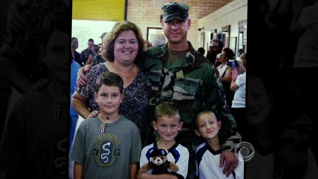 Tiffany Comeaux , Sgt. Kurt Comeaux, and their 3 kids 