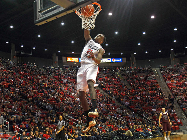Jamaal Franklin goes in for a dunk 