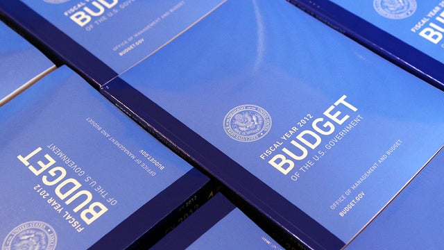 Copies of the proposed federal budget for fiscal year 2012 are seen at the Government Printing Office Feb. 14, 2011, in Washington. 