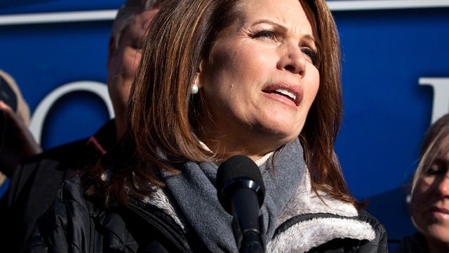 Rep. Michelle Bachmann, R-Minn., speaks to reporters Jan. 2, 2012, in West Des Moines, Iowa. 