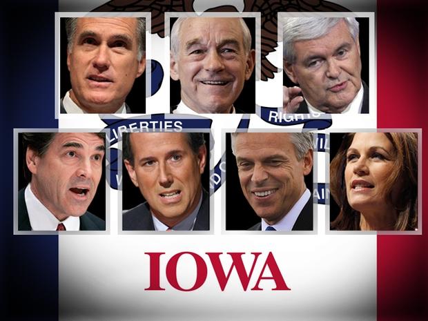 Iowa 2012 GOP candidates 