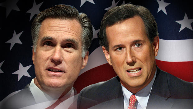 Fullwidth - 2012 - lowa Elections Mitt Romney Rick Santorum 