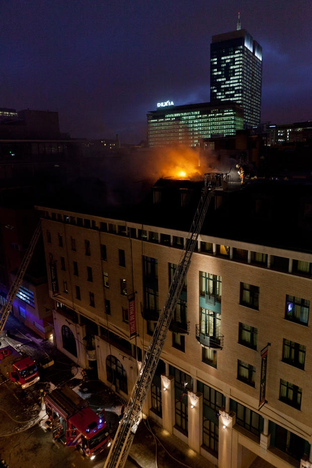 Brussels Hostel Fire 