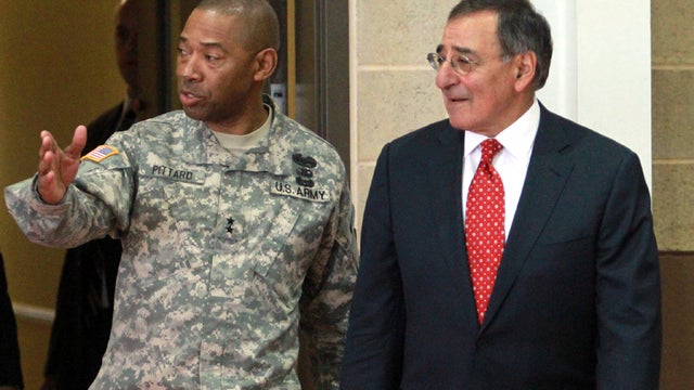 Secretary of Defense Leon Panetta at Ft. Bliss, Texas 