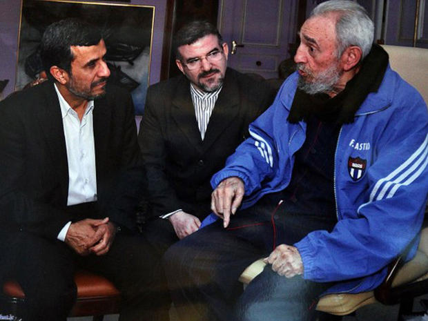 Fidel Castro with Mahmoud Ahmadinejad 