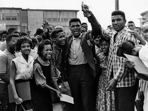 Olympic boxing champion Cassius Clay 