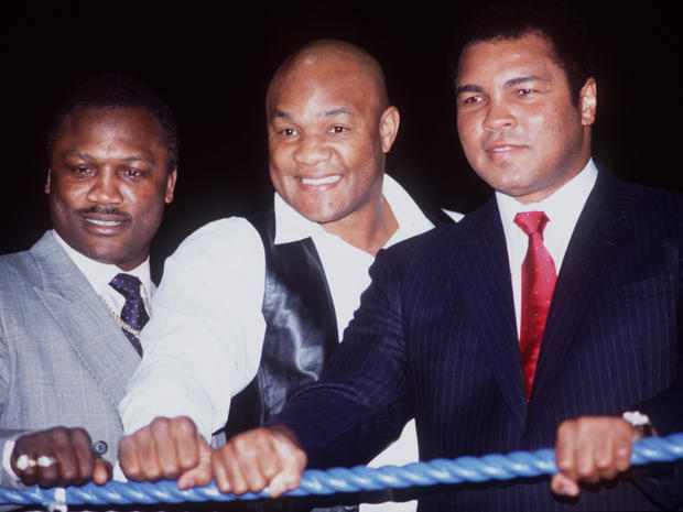 Joe Frazier, George Foreman and Muhammad Ali 