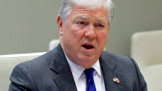 Former Gov. Haley Barbour tells reporters that he's "very comfortable" with his decision to grant pardons or other clemency to more than 200 people in his last days in office at a news conference Jan. 13, 2012, in Ridgeland, Miss. Barbour said during his  