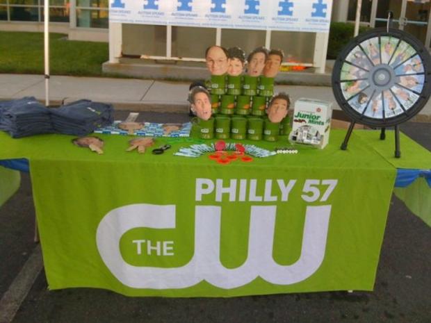 The CW Crew Table at the Autism Walk 