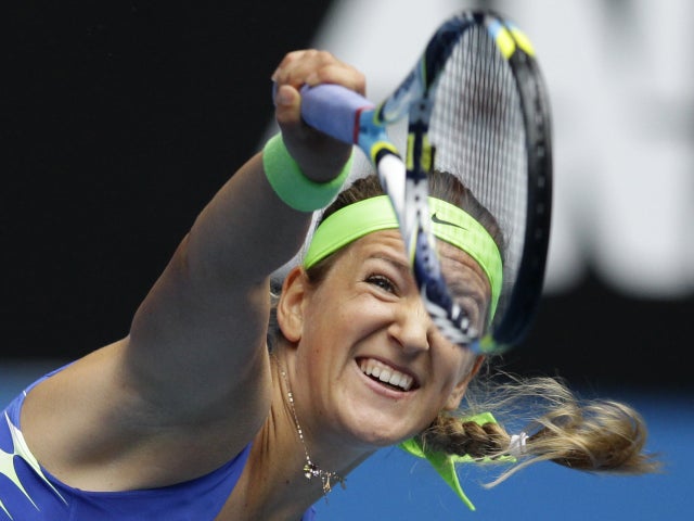 Victoria Azarenka serves to Mona Barthel 