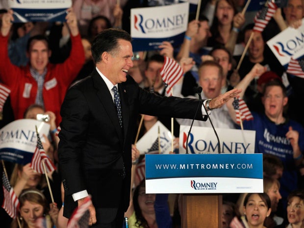 How did Mitt Romney fall behind? 