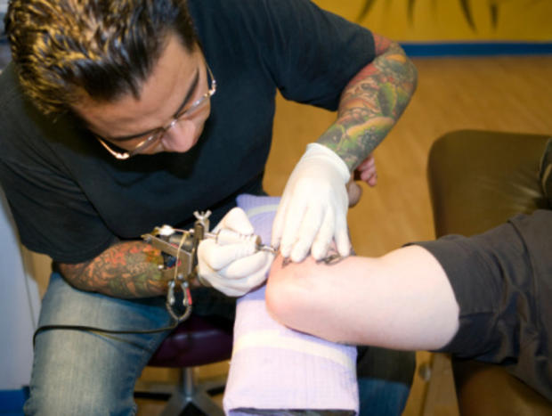 Shopping &amp; Style Tattoo Parlor Man Tattooing 