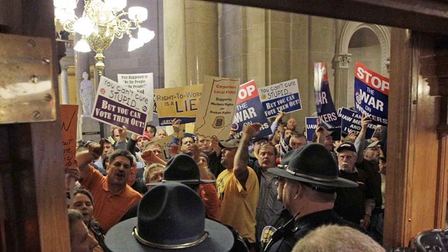 Indiana, unions, organized labor, right to work 
