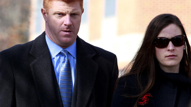 Former Penn State assistant football coach Mike McQueary arrives to the Pasquerilla Spiritual Center on the Penn State campus for the funeral service of former Penn State football coach Joe Paterno in State College, Pa., Jan. 25, 2012. As a graduate assis 