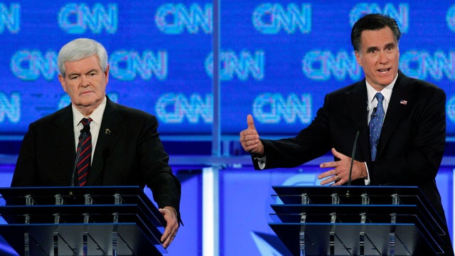 Mitt Romney, Newt Gingrich, debate 