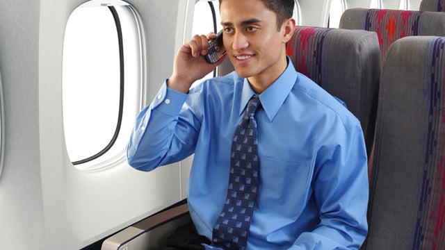 Cell Phone On Airplane 