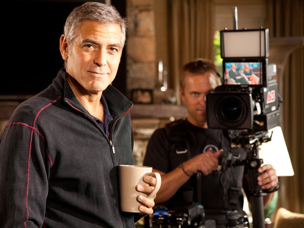 George Clooney gives "Person to person" a tour of his L.A. home 