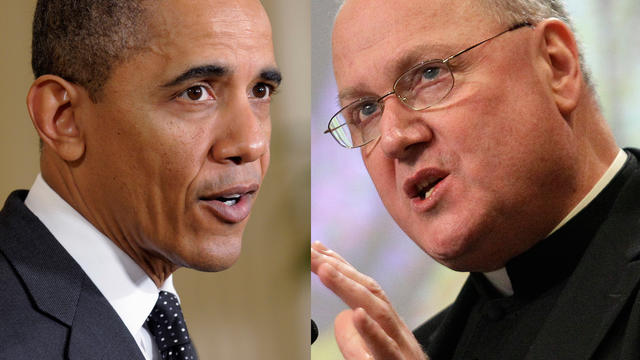 Archbishop Timothy Dolan and Barack Obama 