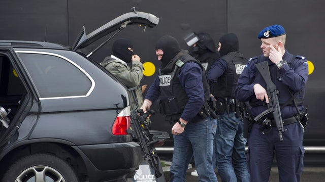 Special forces of the Dutch police prepare to enter the Amsterdam's Schiphol airport 