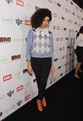 Singer Corinne Bailey Rae attends the EMI Post-GRAMMY Party held at The Capitol Tower  