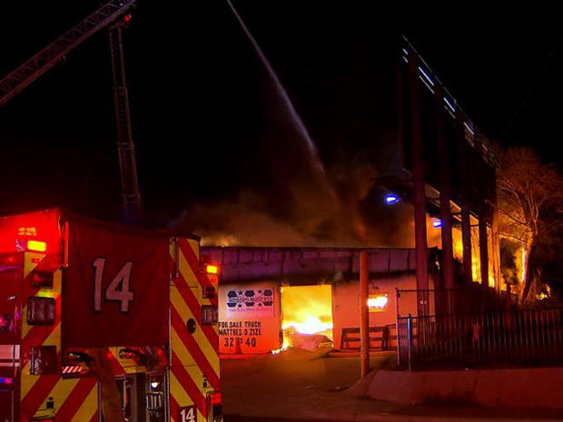 Dallas Mattress Warehouse Fire 