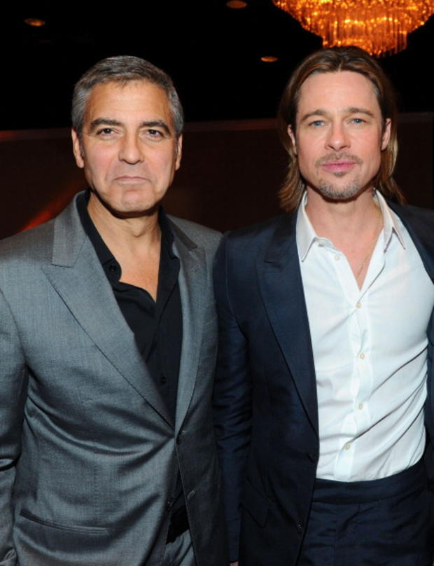 George Clooney and Brad Pitt - Oscars 