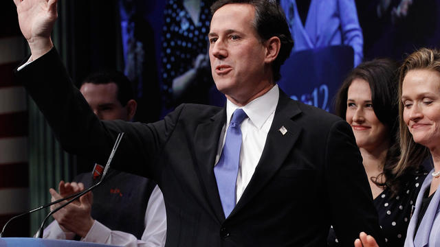 Republican presidential candidate and former U.S. Senator Rick Santorum 