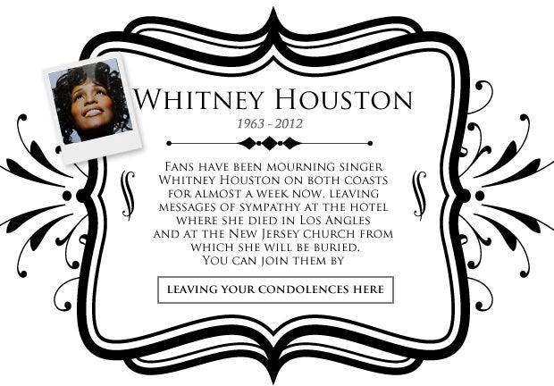 Leave condolences for Whitney Houston - CBS News