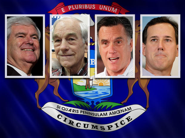 Newt Gingrich,  Ron Paul, Mitt Romney, Rick Santorum 