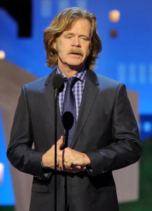 William H. Macy speaks onstage at the Independent Spirit Awards 