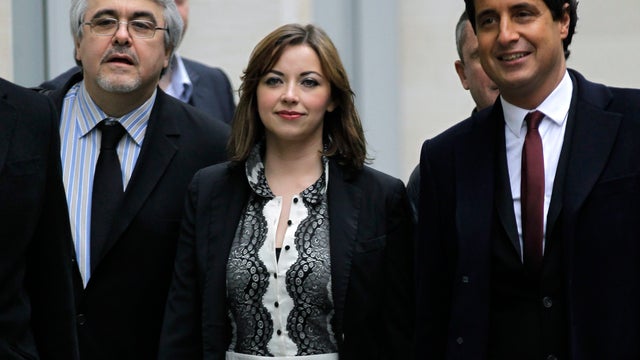 Church with her legal team leaving the High Court in London 