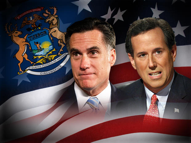 2012 - Elections Mitt Romney Rick Santorum 