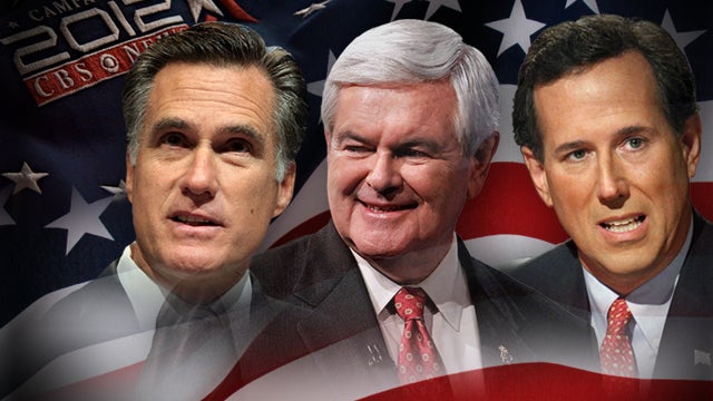 Super Tuesday - Mitt Romney, Rick Santorum and Newt Gingrich 
