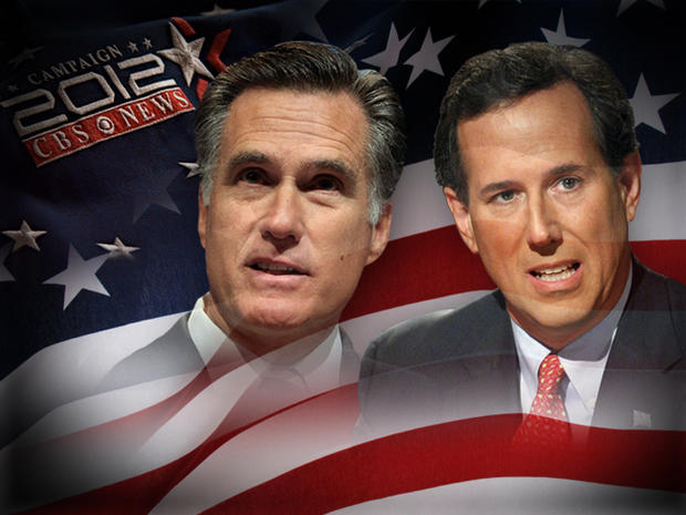 Super Tuesday - Mitt Romney and Rick Santorum 