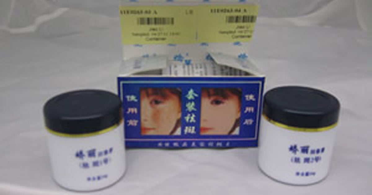 FDA warns of imported skin creams containing mercury CBS News