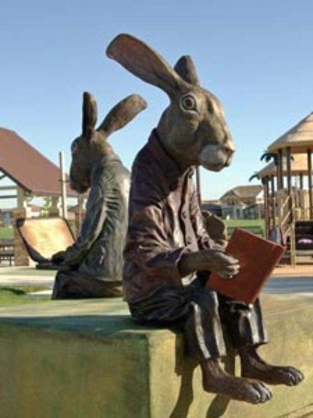 Rabbits Reading 