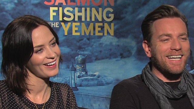 Ewan McGregor, Emily Blunt on "Salmon Fishing in the Yemen" 