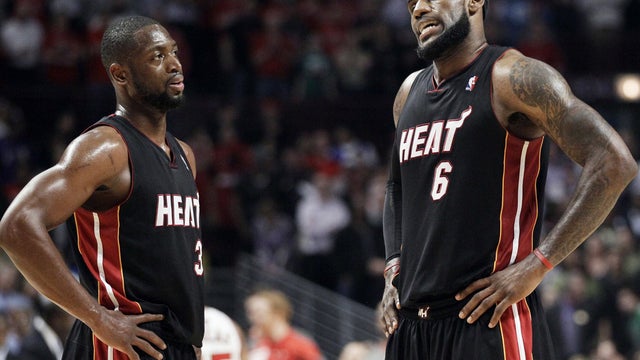 LeBron James and Dwyane Wade 