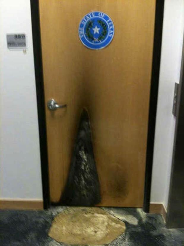 Wendy Davis Firebomb Door 