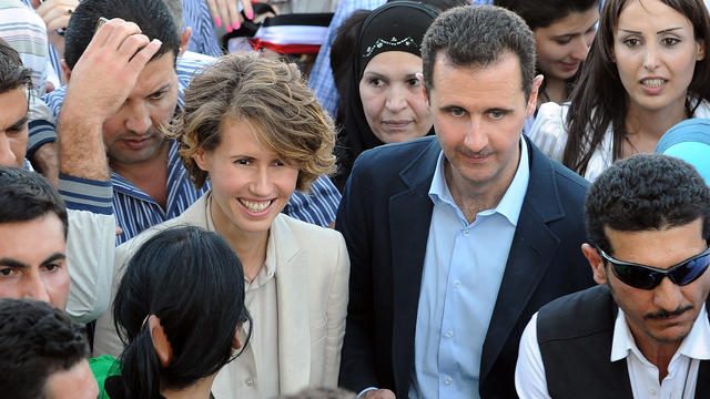 Syrian President Bashar Assad and First Lady Asma Assad 