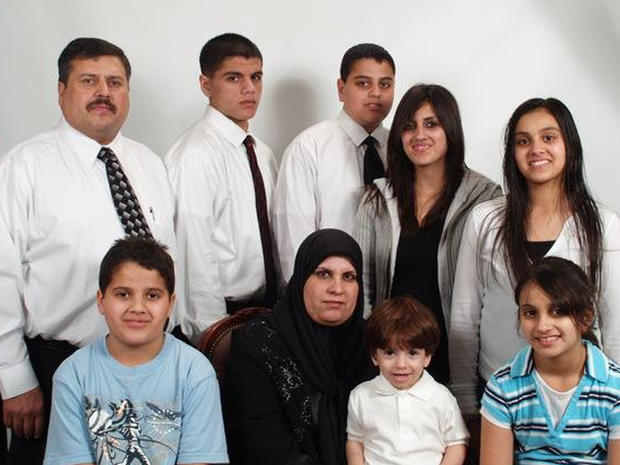 Faleh Almaleki, his wife and children 