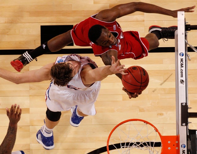  C.J. Leslie goes up for a shot  