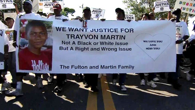 One demonstration demanding that George Zimmerman be arrested 