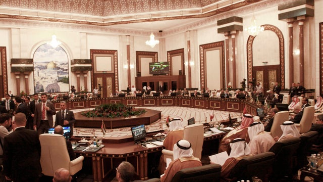 Arab Foreign ministers meet in Baghdad, Iraq, Wednesday, March, 28, 2012. 