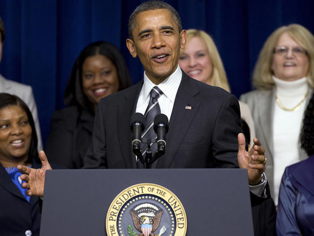 President Obama speaks at the White House Forum on Women and the Economy April 6, 2012, in the South Court Auditorium of the Eisenhower Executive Office Building on the White House complex in Washington. 