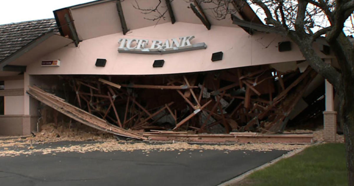 Bank DriveThrough Collapses In Arden Hills CBS Minnesota