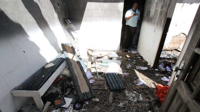 The house where couple Jorge Beltrao Negromonte da Silveira, 51, and Isabel Cristina Pires da Silveira, 51, and their accomplice Bruna Cristina de Oliveira da Silva lived, in Garanhuns, Pernambuco state, Brazil on April 12, 2012. 