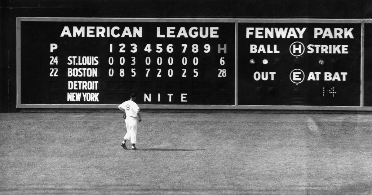 Changing the scores on the scoreboard inside Fenway Park., Smithsonian  Photo Contest
