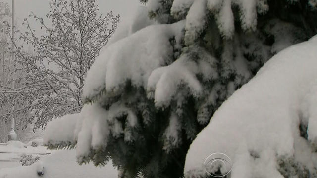 Surprise spring nor'easter dumped heavy snow on Johnstown, Pa. and Buffalo, N.Y. areas, and heavy rain up and down Eastern Seaboard on April 23, 2012. 